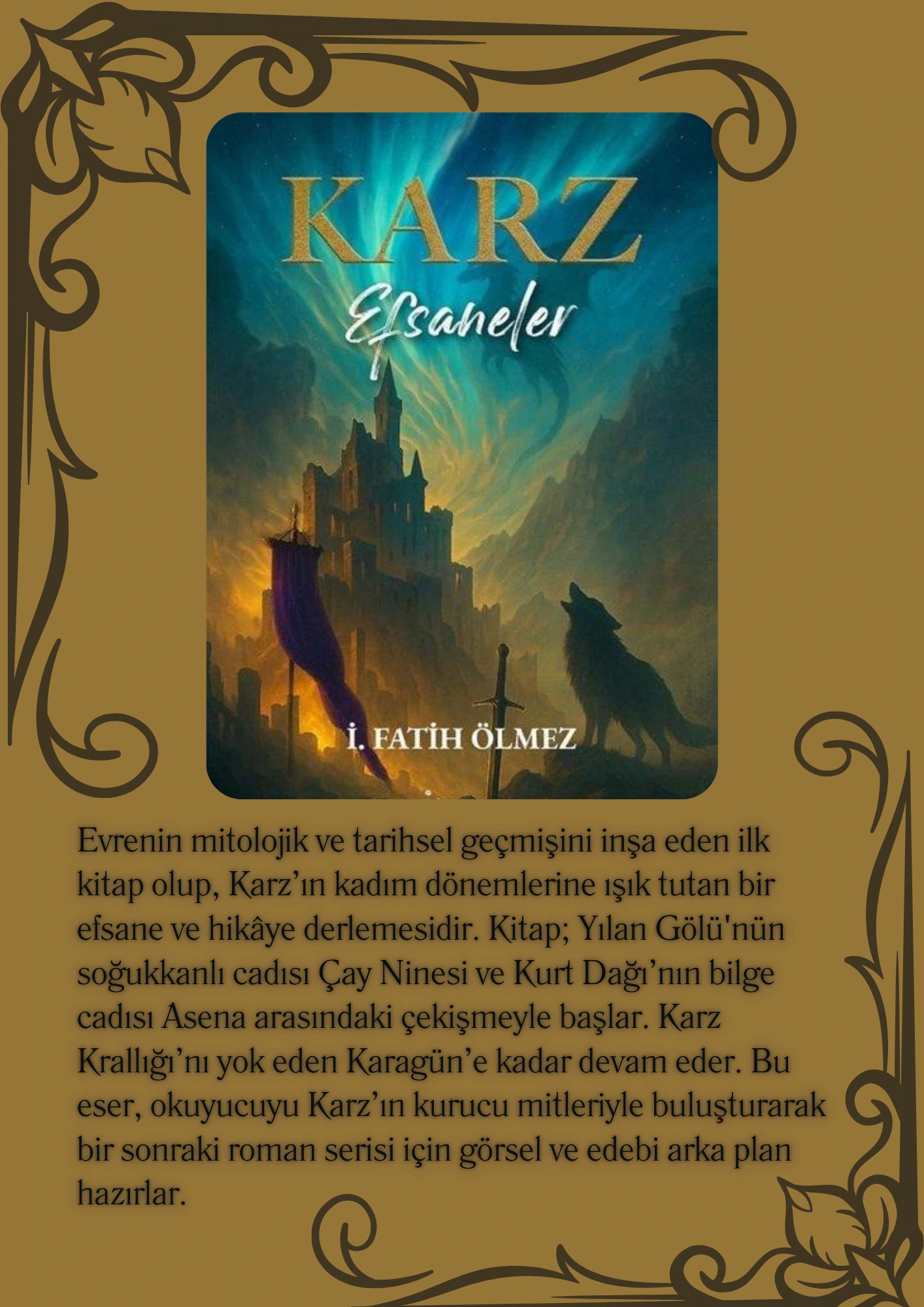 karz efsaneler kitabının tanıtım görseli